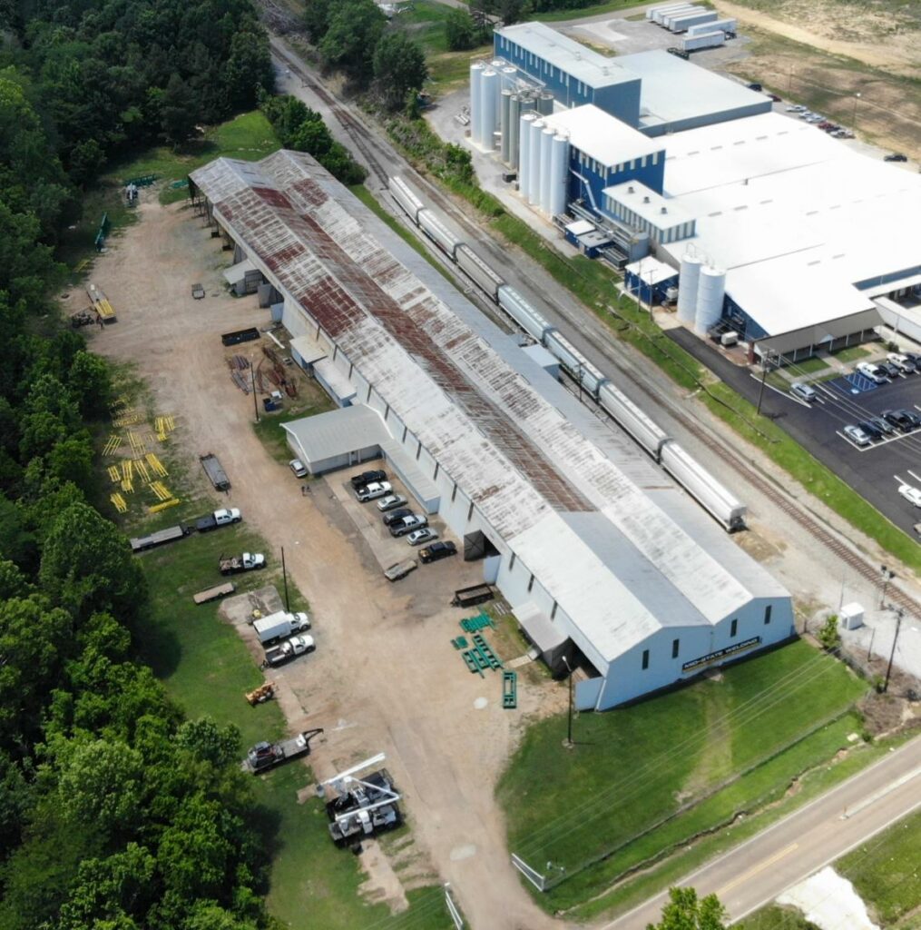 Aerial photo of facility